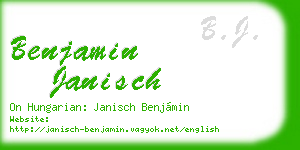 benjamin janisch business card